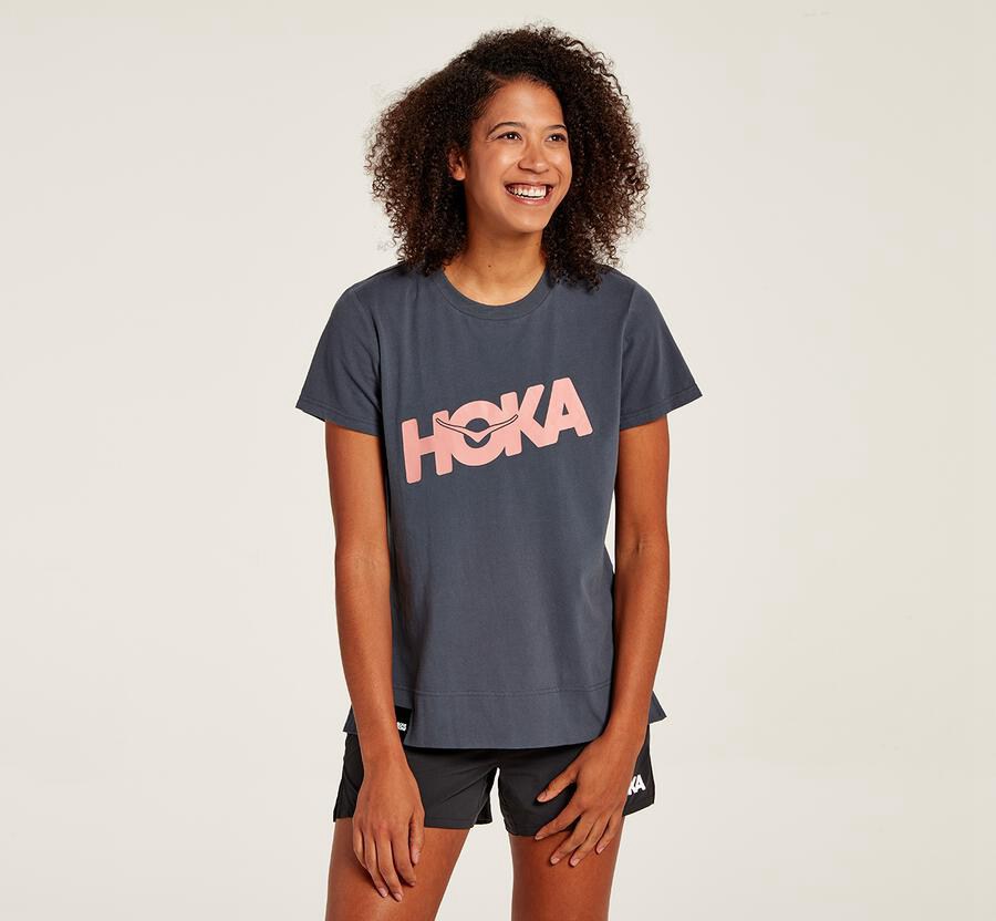 Camisa Hoka One One Mujer Azules - Brand - RWHZ53096